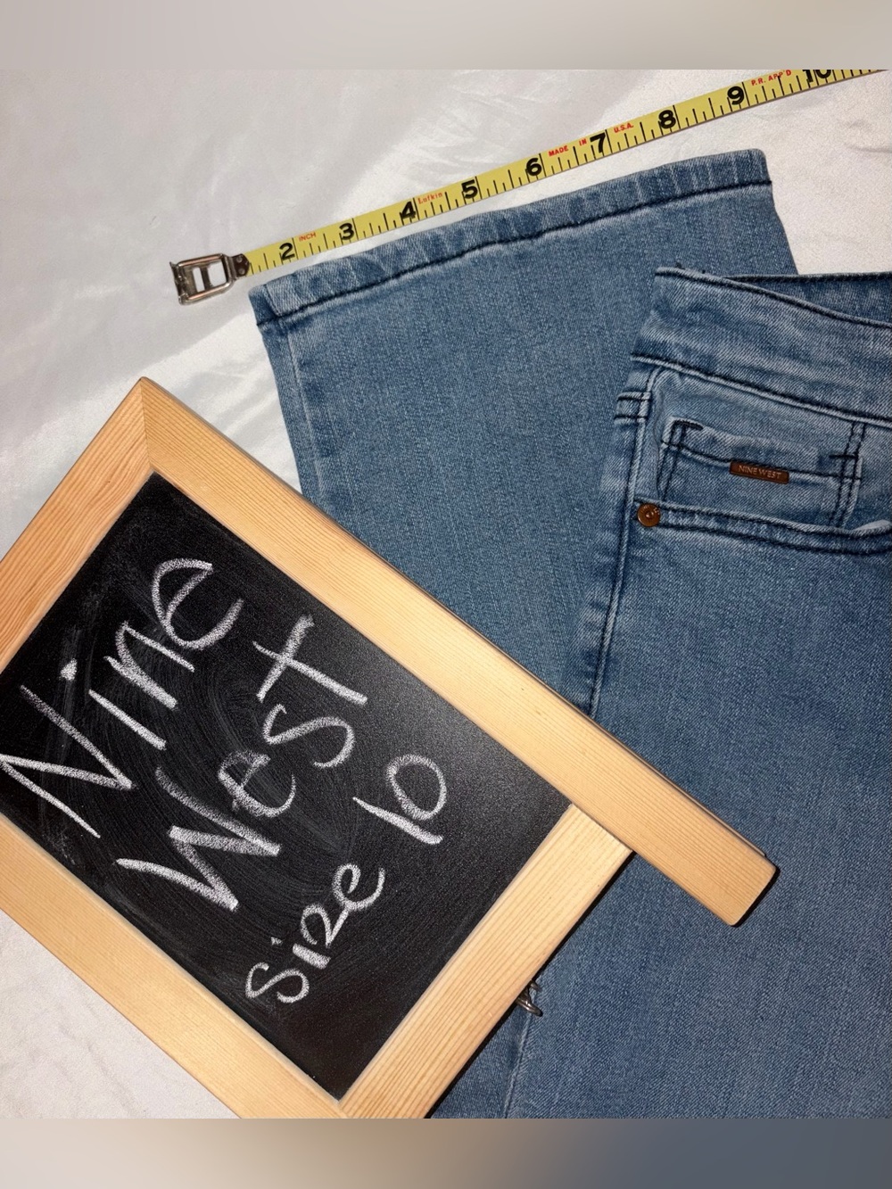 Nine West Light Blue Boot Cut Jeans